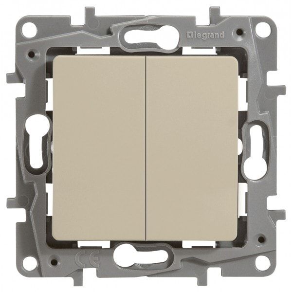 Изображение: выключатель 2 кл. (слоновая кость) etika т.м.legrant в Минске