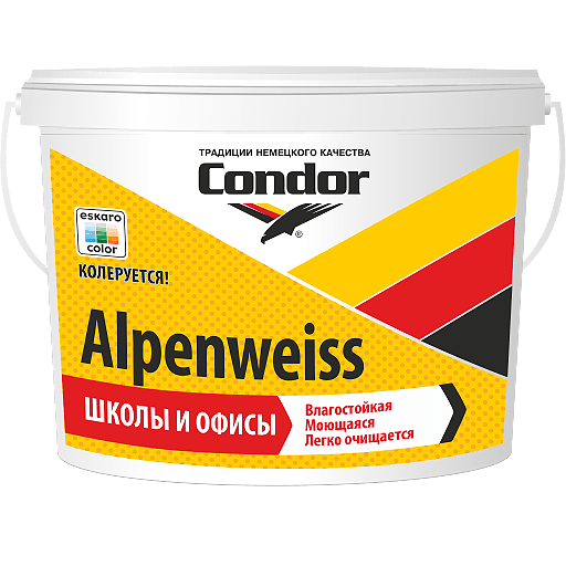 Изображение: краска вд "alpenweiss tr" (альпенвайс-тр) транспорентная (ведро 10 кг) в Минске