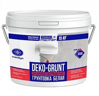 Изображение: грунтовка белая "тайфун мастер "deko-grunt" вед. 15 кг  в Минске
