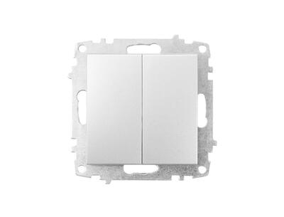 Изображение: выключатель zena vega 2-кл,серебро т.м.el-bi в Минске