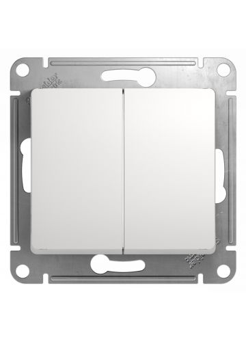 Изображение: выключатель glossa 2-кл (белый)  schneider electric в Минске