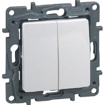 Изображение: выключатель 2-кл. (белый)  etika т.м.legrand в Минске