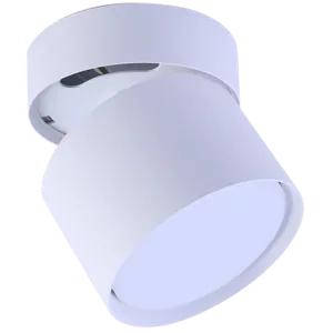 Изображение: светильник алюминиевый накладной поворотный под лампу с цоколем gx53, 82*80 mm, белый, серия modern, в Минске