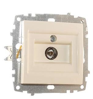 Картинка: розетка zena vega для тв концевая, кремовый т.м.el-bi в Минске