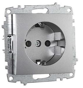 Картинка: розетка zena vega с/з, серебро т.м.el-bi в Минске