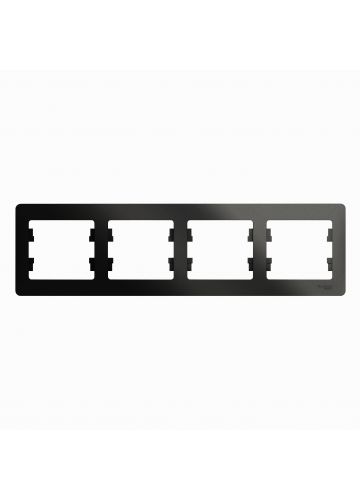 Изображение: рамка glossa 4-пост, гориз. антрацит т.м.schneider electric в Минске