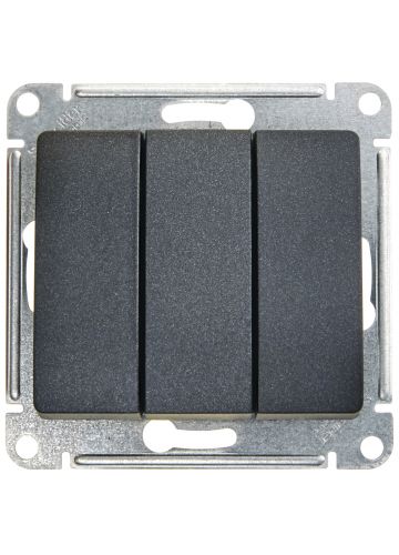 Изображение: выключатель glossa 3-кл. антрацит  т.м.schneider electric в Минске