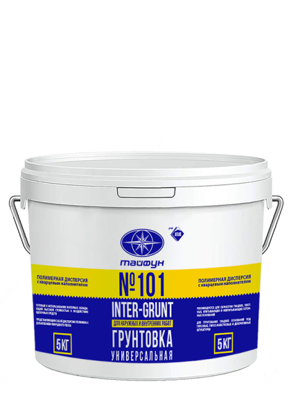 Изображение: грунтовка тайфун-мастер № 101  "inter-grunt" (5кг) в Минске
