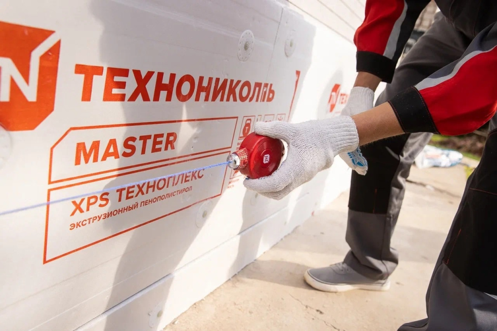 Размещение XPS для плит Hauberk