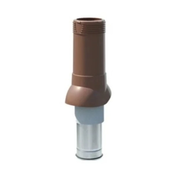 Изображение: выход вентиляционный изолированный технониколь d125/160 коричневый в Минске
