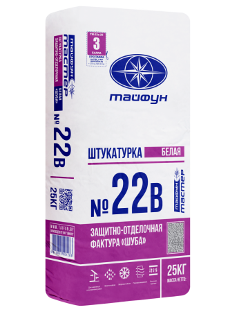 Изображение: тайфун-мастер № 22в штукатурка цементная финишная с фактурой шуба (25кг) в Минске