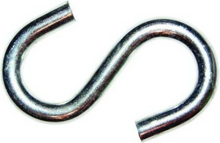 Крючок S-образный М 8, цинк (Китай)