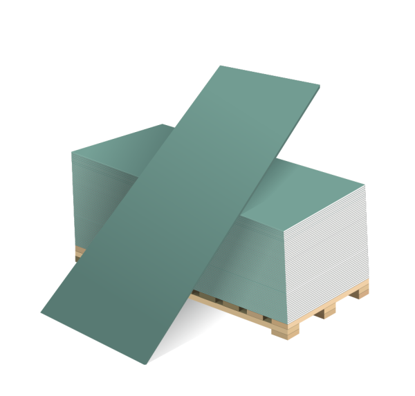 Изображение: гипсокартон влагостойкий ук 12,5х1200х2500  в Минске