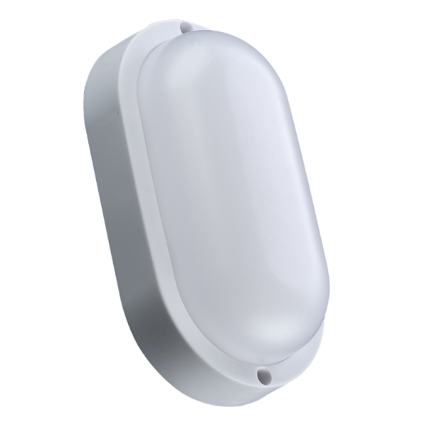 Изображение: светильник светодиодный пылевлагозащищенный 12w, 6000 к, овал, серия button, уп.пленка,truenergy в Минске