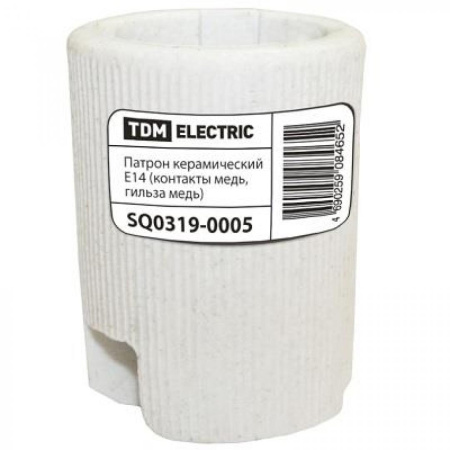 Изображение: патрон е14 керамический (контакты медь, гильза медь) tdm  в Минске