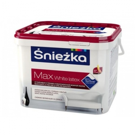 Изображение: краска sniezka max white latex, 1л в Минске