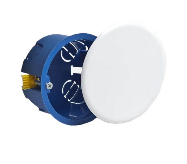 Изображение: коробка гск распр. с/п d=80мм,h=45 мм (пласт.лапки) (упак 90шт) т.м.кабельмаркет в Минске