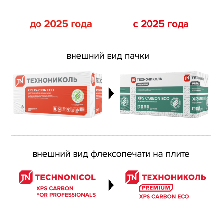 Изображение: плита  xps технониколь carbon eco fas/2 s/2  1180х580х30-l (13листов 0,266916 м3) в Минске