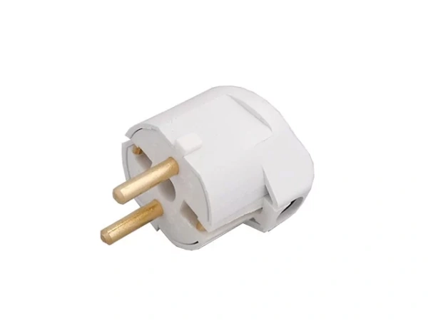 Изображение: вилка  угловая (с/з, 16а, 250в) белая, bylectrica (осв от ндс согл подп 1.16 пункта 1 ст.118 нк рб) в Минске