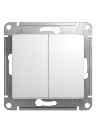 Изображение: выключатель glossa 2-кл (белый)  schneider electric в Минске