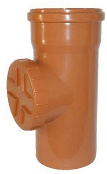 Картинка: прочистка кан. пп 110 с разделителем кирпично-красный (ral8004) armakan в Минске