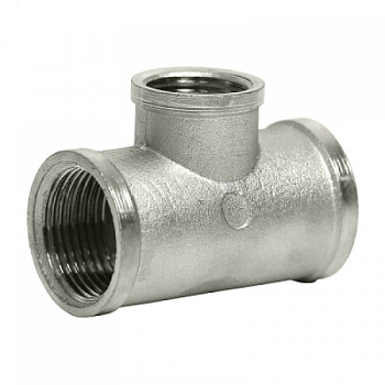 Картинка: тройник 3/4" х1/2" х3/4" никелир. в Минске