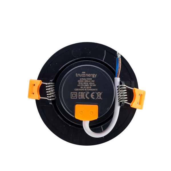 Изображение: светильник встраив. поворот. круг, 5w, 4000к,черный,т.м.truenergy в Минске
