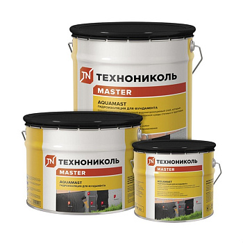 Картинка: мастика битумная холодная aquamast  ведро 18кг (для фундамента)  в Минске