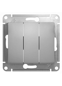 Картинка: выключатель glossa gsl000331 3-кл., алюм. т.м.schneider electric в Минске