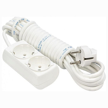 Картинка: удлинитель 2гн2м с/з белый br-1552-2 в Минске