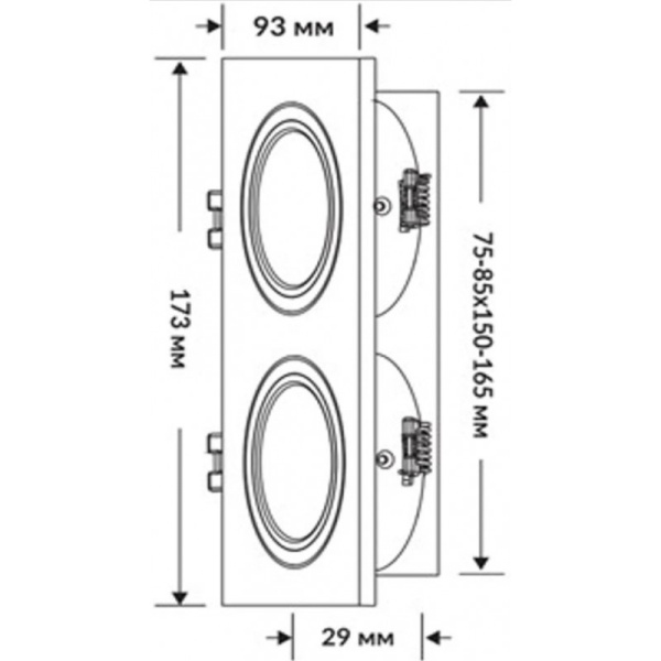 Изображение: светильник встраиваемый ultra f120 в Минске
