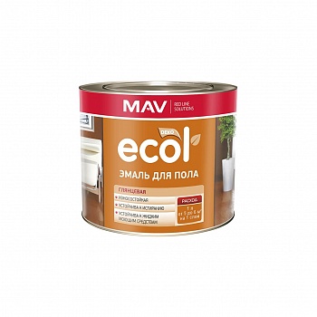 Картинка: эмаль ecol для пола (пф-266) светло-коричневая-1 глянцевая 1,0л (0,9кг) в Минске