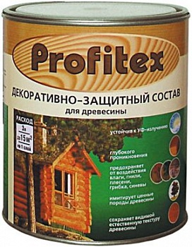 Картинка: состав profitex декоративно-защитный для древесины бесцветный  3л (2,2 кг) в Минске