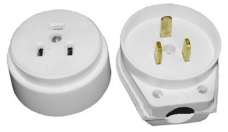 Изображение: разъем рш-вш 32а 250в 2р+ре оу (белый) tdm  в Минске