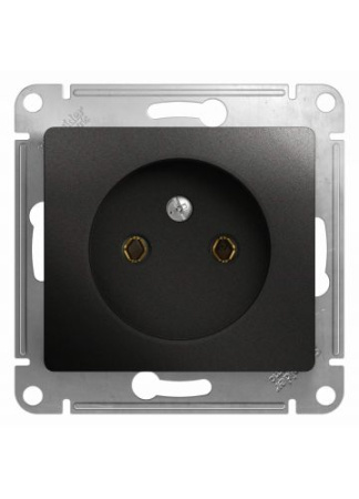 Изображение: розетка glossa б/з б/ш антрацит т.м.schneider electric в Минске