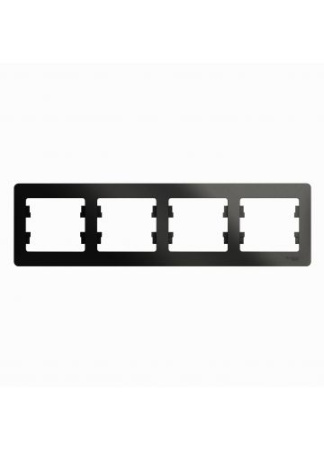 Изображение: рамка glossa 4-пост, гориз. антрацит т.м.schneider electric в Минске