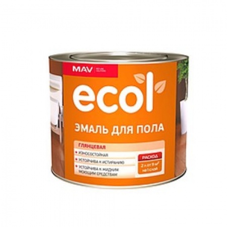 Изображение: эмаль ecol для пола (пф-266) золотисто-коричневая глянцевая 2,4л (2кг) рб в Минске