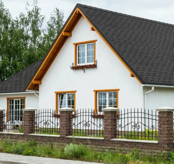 Изображение: черепица многослойная технониколь shinglas фазенда, серый (2,6 м2/уп) в Минске