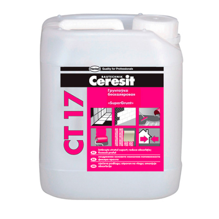 Изображение: грунтовка ceresit ct 17 (концентрат) (бесцветная)  5л в Минске