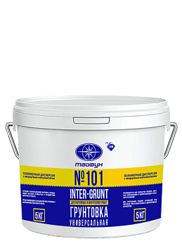 Картинка: грунтовка тайфун-мастер № 101  "inter-grunt" (5кг) в Минске