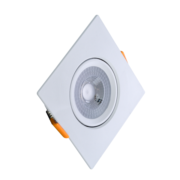 Изображение: cветильник светодиод. встраив. поворот. направл. света, квадрат, 3w,4000k, ip40,белый,т.м.truenergy в Минске