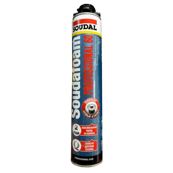 Монтажная пена пистолетная "Soudal" Soudafoam PROFESSIONAL 60 750 мл