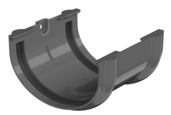 Изображение: соединитель желоба, серый тн оптима  в Минске