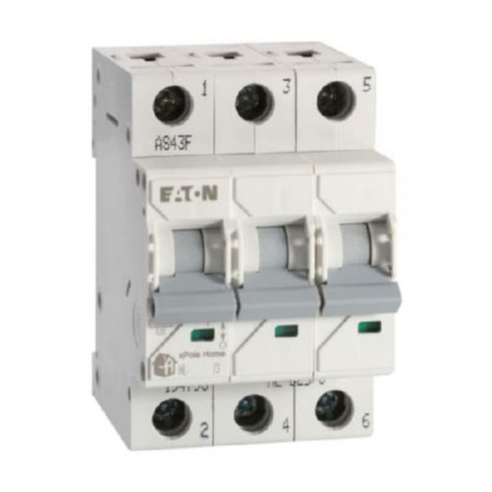 Изображение: выключатель авт.  hl-c10/3, 3p, 10a, хар-ка c, 4.5ka, 3m,   тм.eaton в Минске